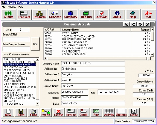 hs invoice manager enftonic 537426