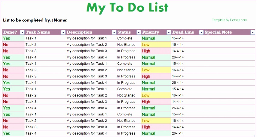 to do list excel template free 618