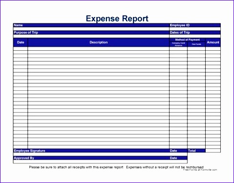 free expense report template 1495 479375