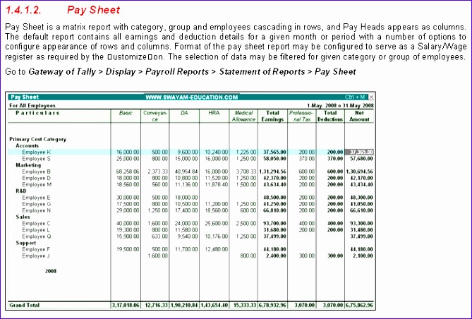 10 Payroll Sheet Report in Tally9 2 669452