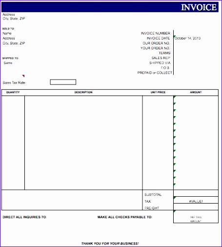 free blank invoice template microsoft 455506