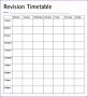 6  Excel Timetable Template