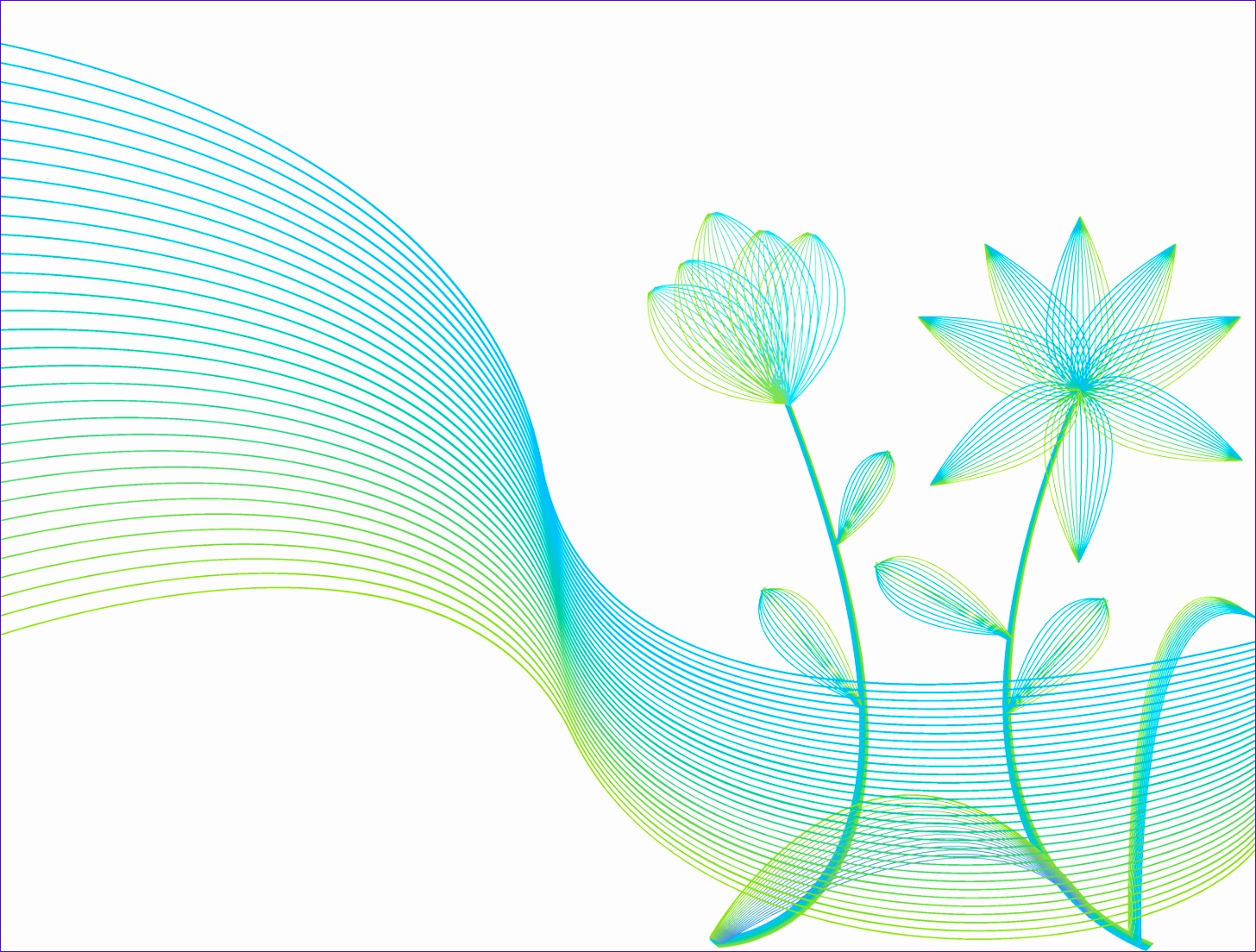 3660 line flowers with wind lines backgrounds 14561104