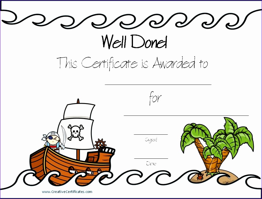 pirate certificates 873662
