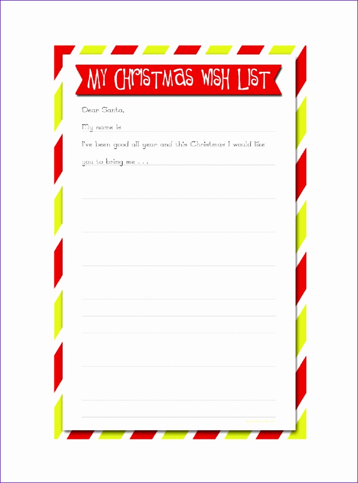 christmas wish list template 698942