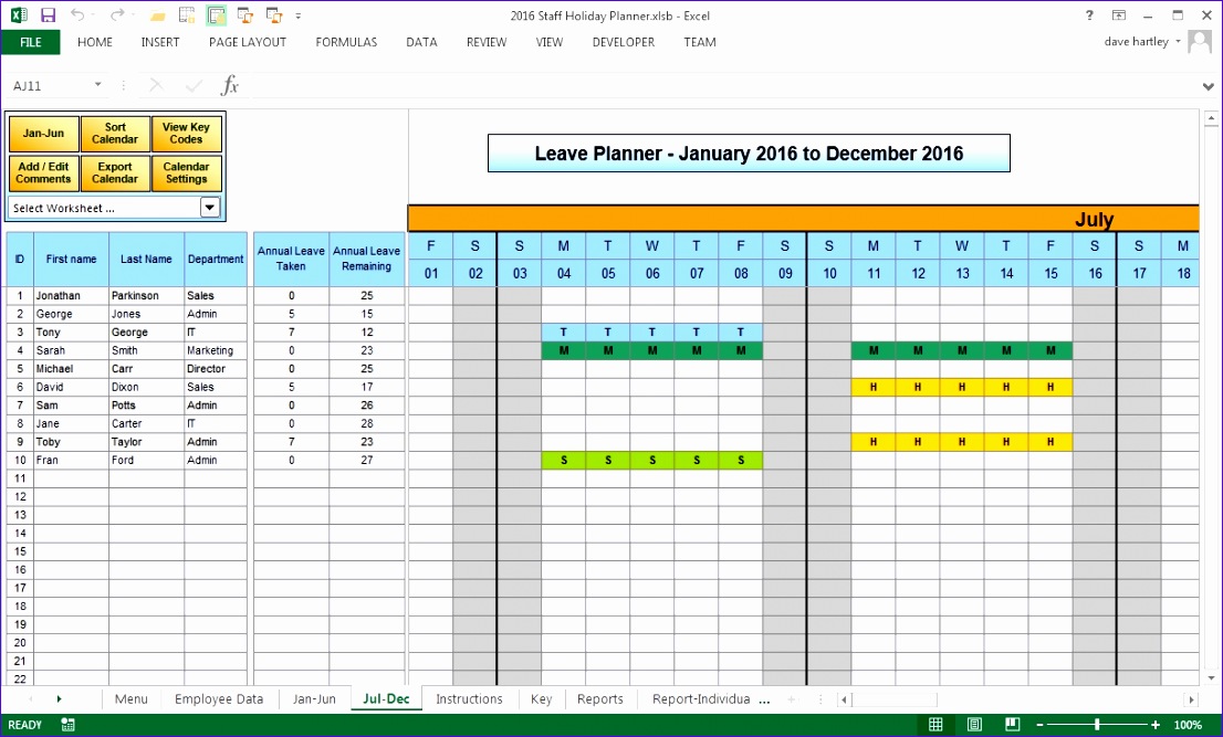 anual leave planner template manage staff leave with this excel 1106667