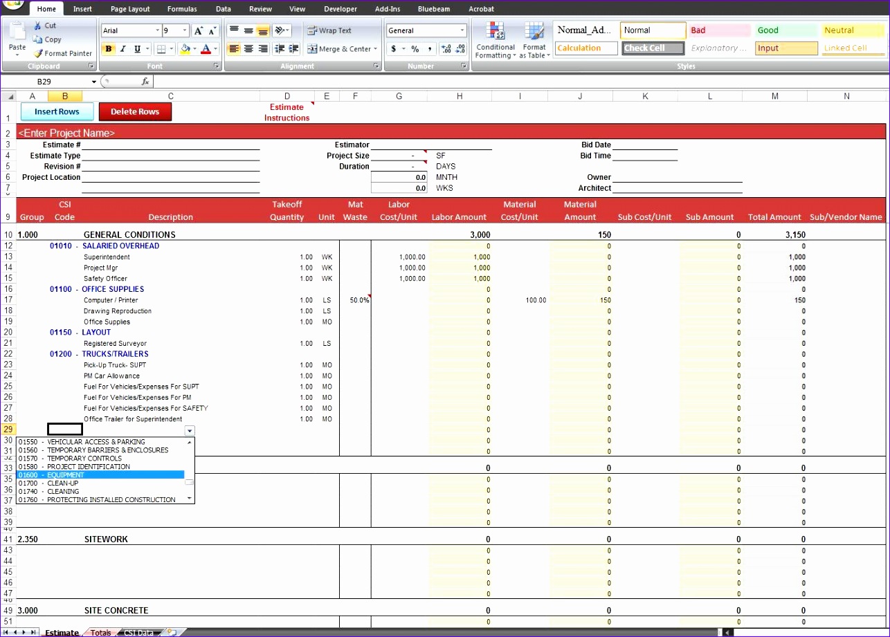 expense spreadsheet template