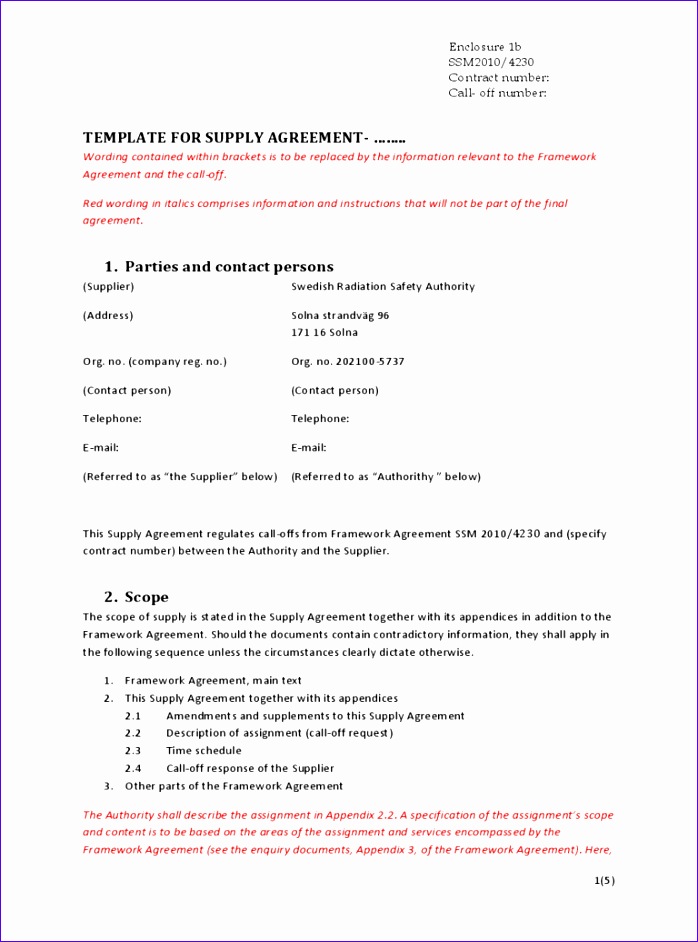 supply contract template 698942