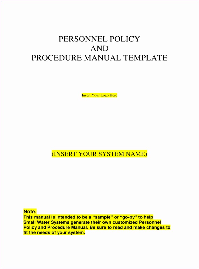 policies and procedures template 698942