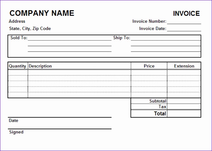 transport invoice format in excel 728518