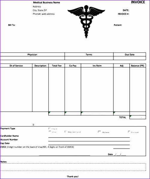 Medical Invoice Template Word 129e9 medical invoice template word 2133 500595