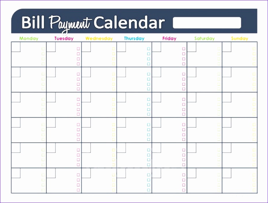 monthly payment calendar template 931706