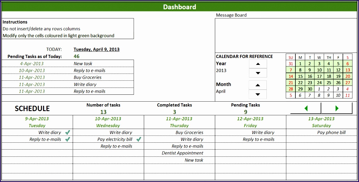 microsoft excel project management templates