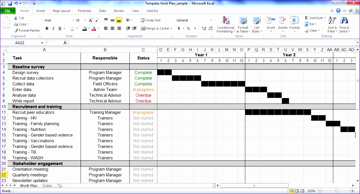 Free Project Plan Template In Excel Format Excel Templates
