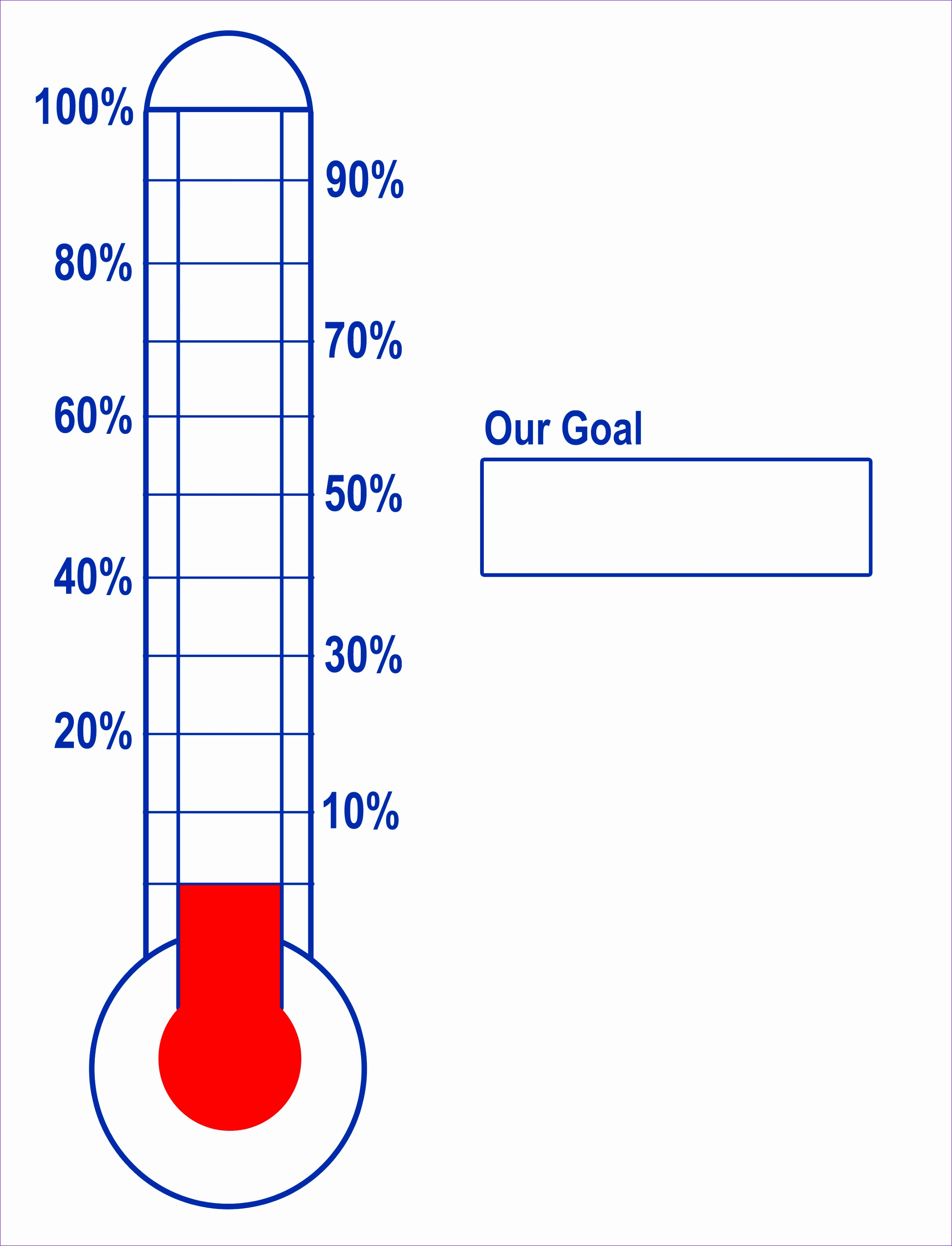 9 Fundraising Thermometer Template Excel Excel Templates Excel 