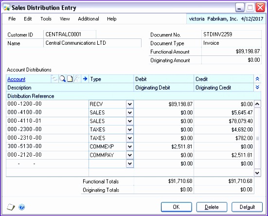 Sales Transaction Entry GL distributions in Dynamics GP 7z587 sales transaction entry gl distributions in dynamics gp