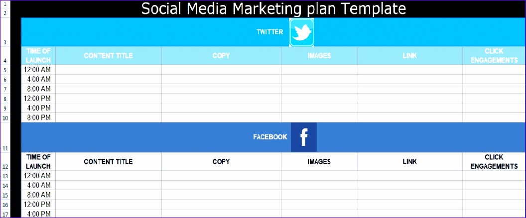 social media marketing plan template free