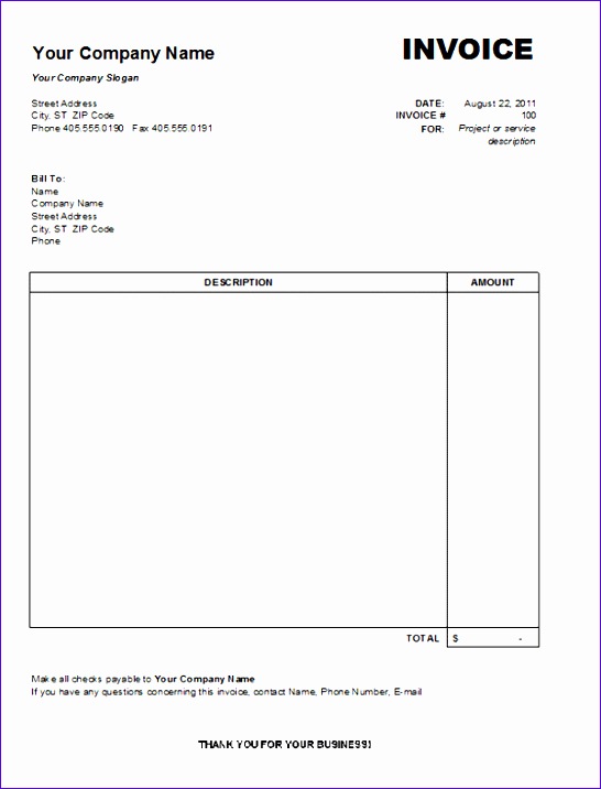 invoice template word 2007 free 110 546716