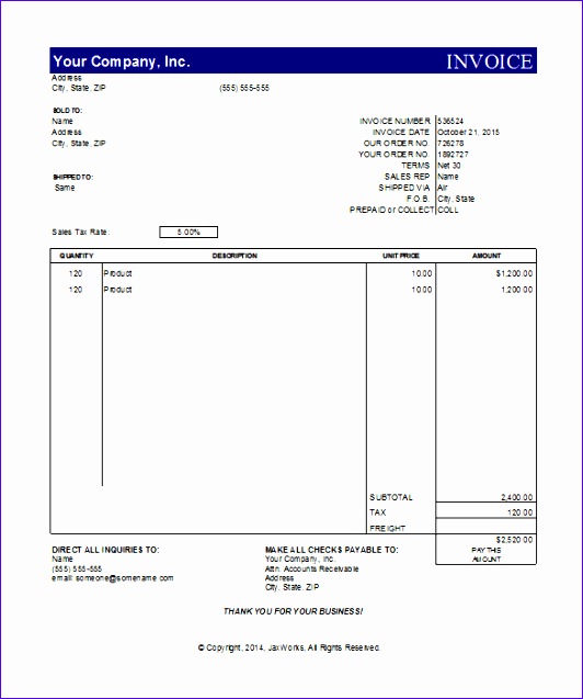 tax invoice template excel free 8242 invoice examples 532637