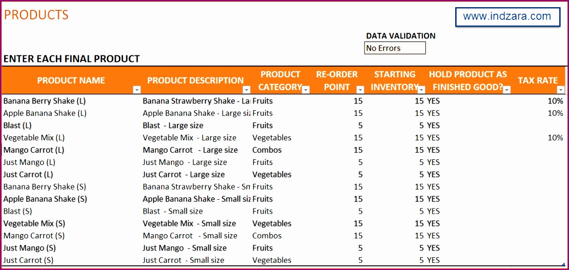 upgrades to manufacturing inventory and sales manager excel template