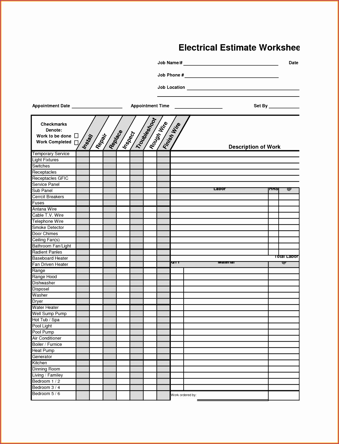 5 sample job sheet electrtical 11691527