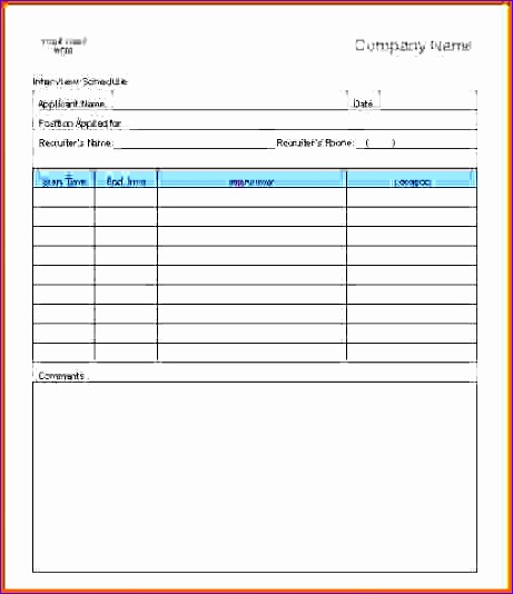 6 interview results template 461534