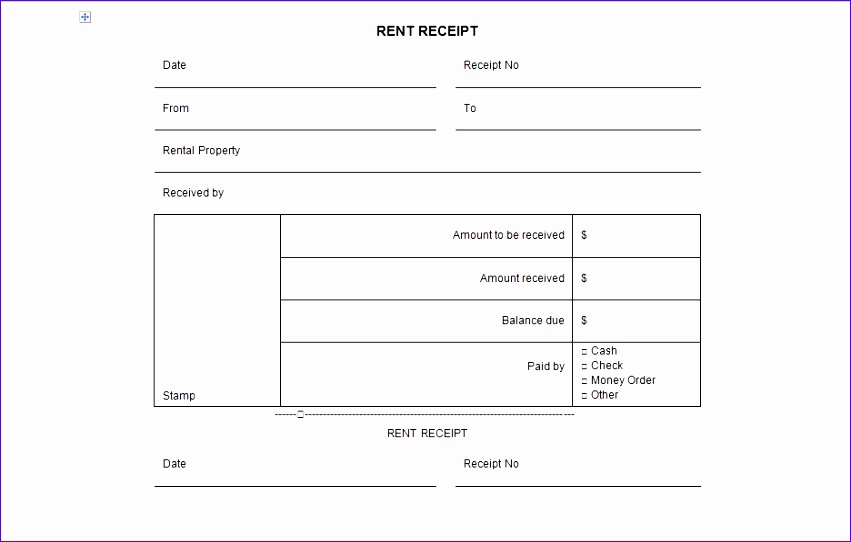 rental receipt form template 851542
