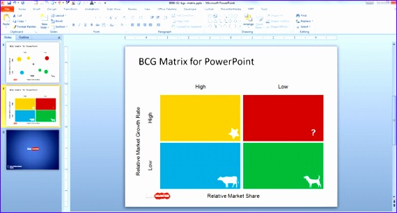 boston consulting group matrix template powerpoint 570307