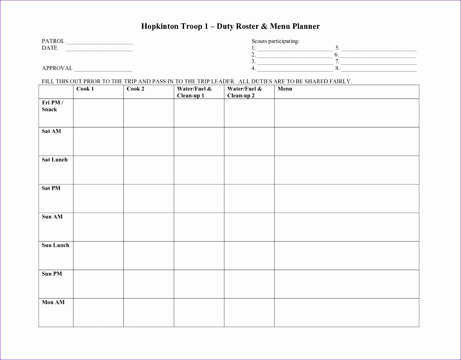 post boy scout day 5 meal planning worksheet 15011173