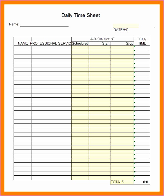 6 timesheet template excel 556666