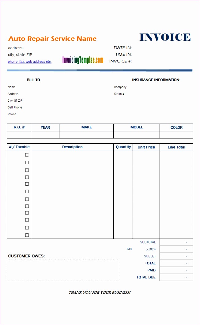 template of invoice 6531061