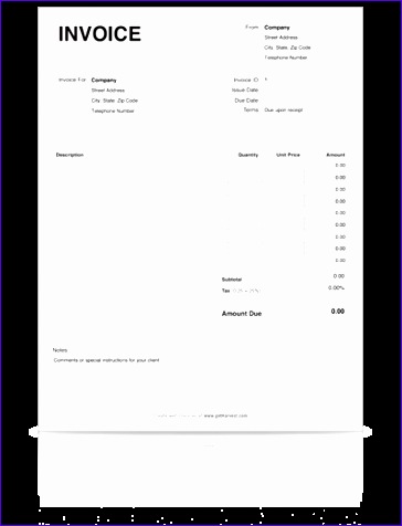 personal invoice template 703 364476