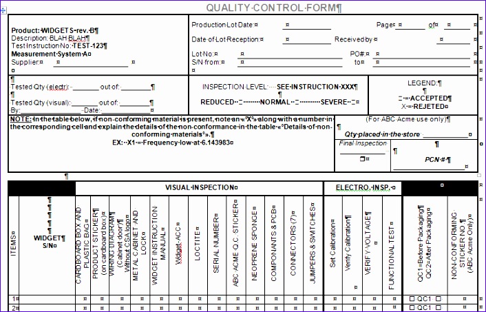 quality control test case for microsoft ecel 706453