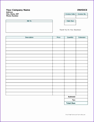 simple invoice template pdf 2584