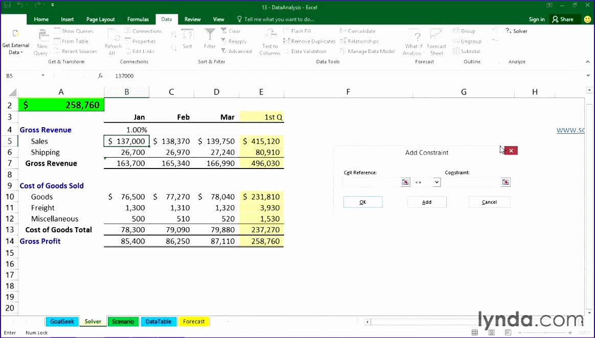 14 02 using solver how to excel 2016 tutorials 1164662