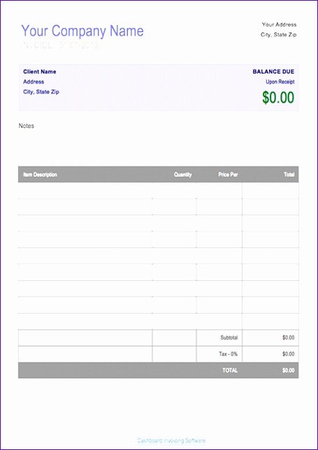 sample of invoice template 1237 455644