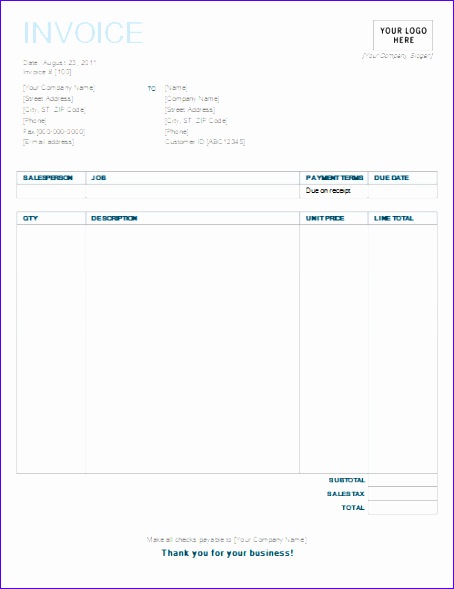microsoft word invoice template 2016 454589