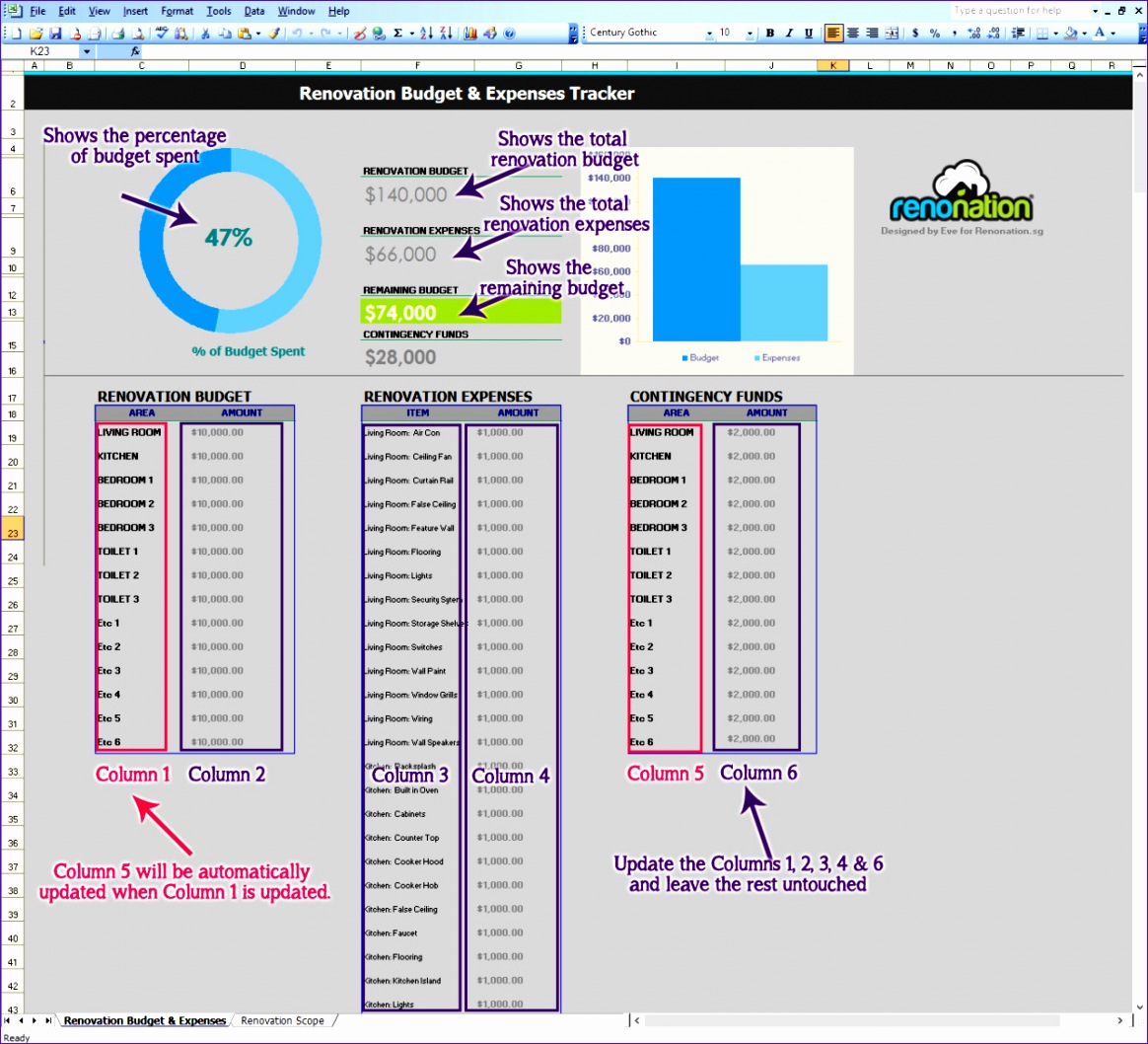 expense excel sheet 11641058