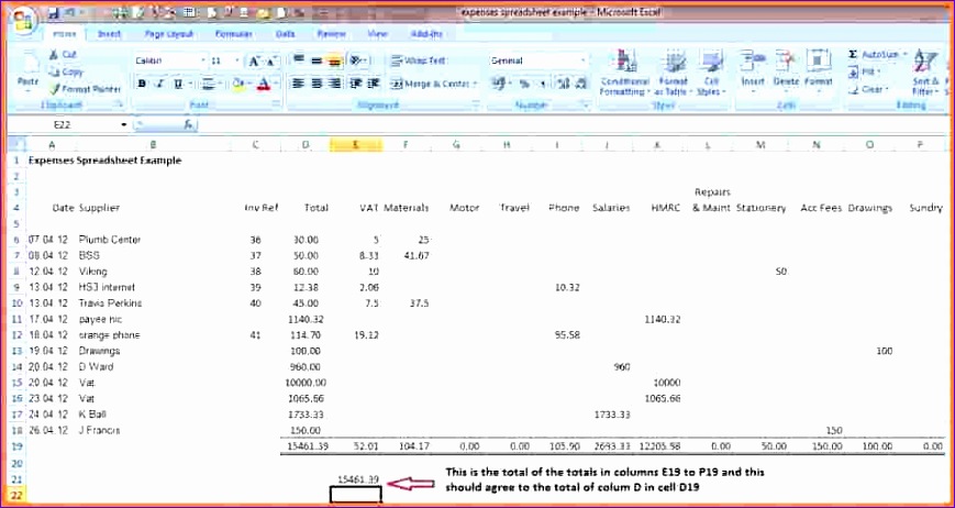 9 simple business expense spreadsheet 869462