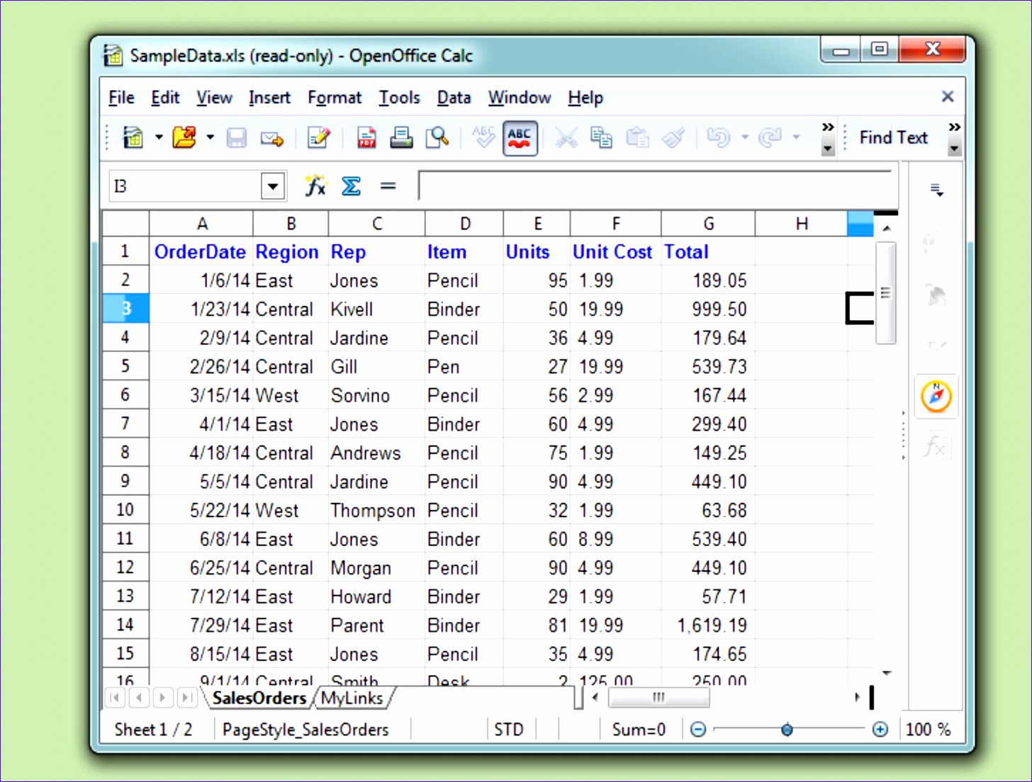 what is a spreadsheet in excel 14561104