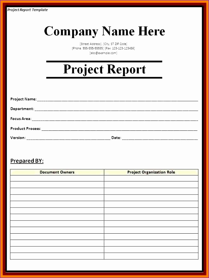 sample management report 698927