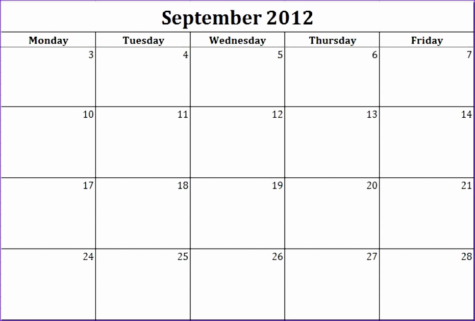 8 Monthly Schedule Template Excel Excel Templates