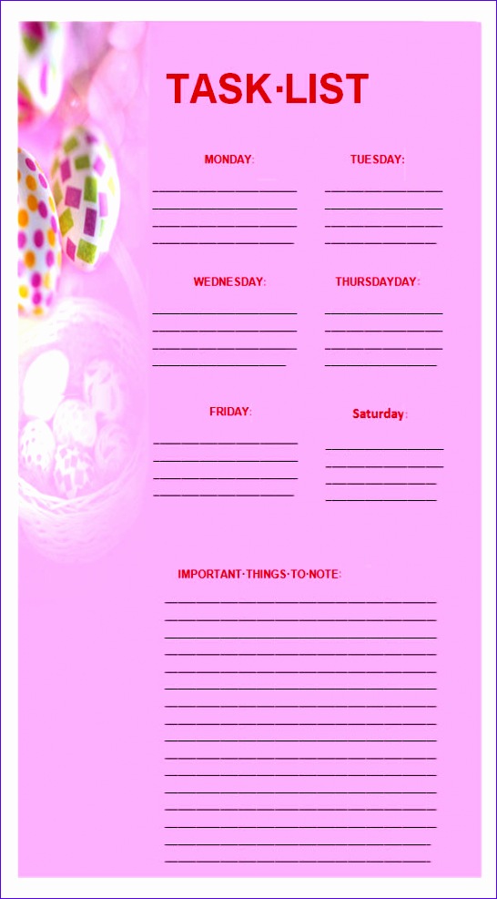 task list template 546987