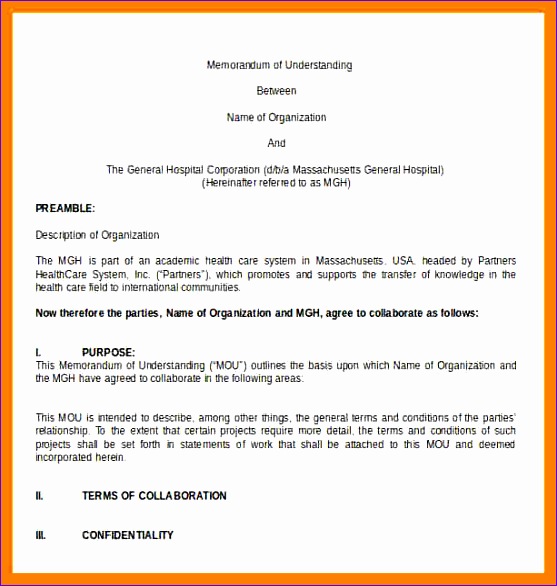 11 letter of understanding template 557586