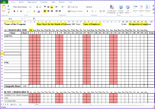 timesheet format excel free 527371