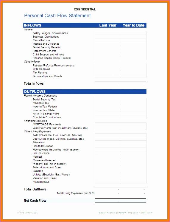 9 personal financial statement worksheet excel 571745