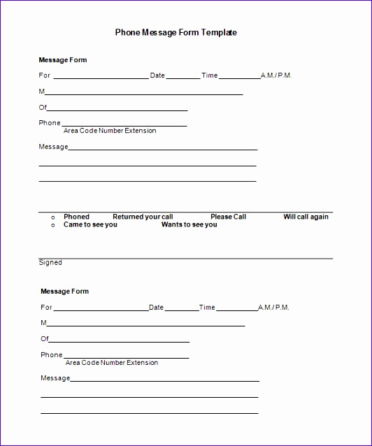 Phone Message Template 466t0 phone message template 532638