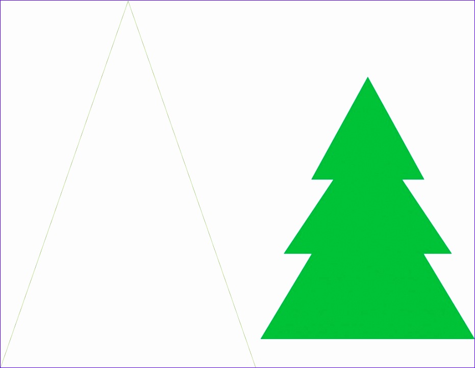 christmas tree template cut out 931723