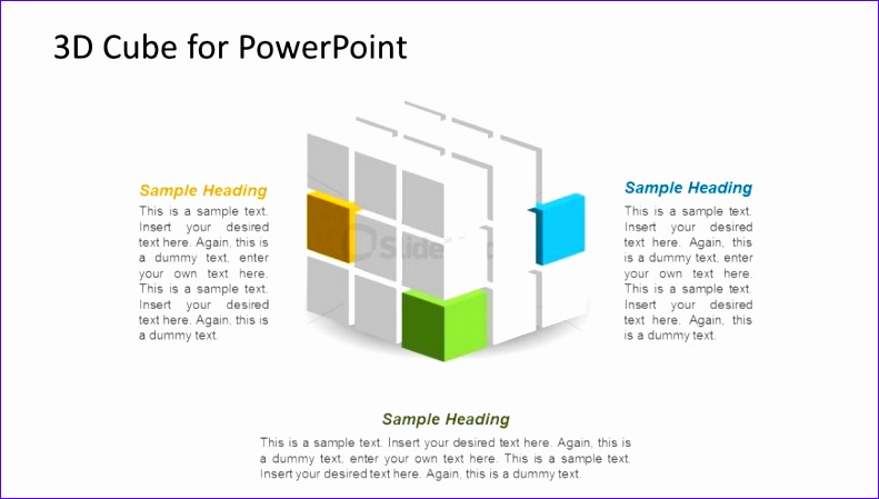 1178 3d cube shape powerpoint wide 2 2 791449
