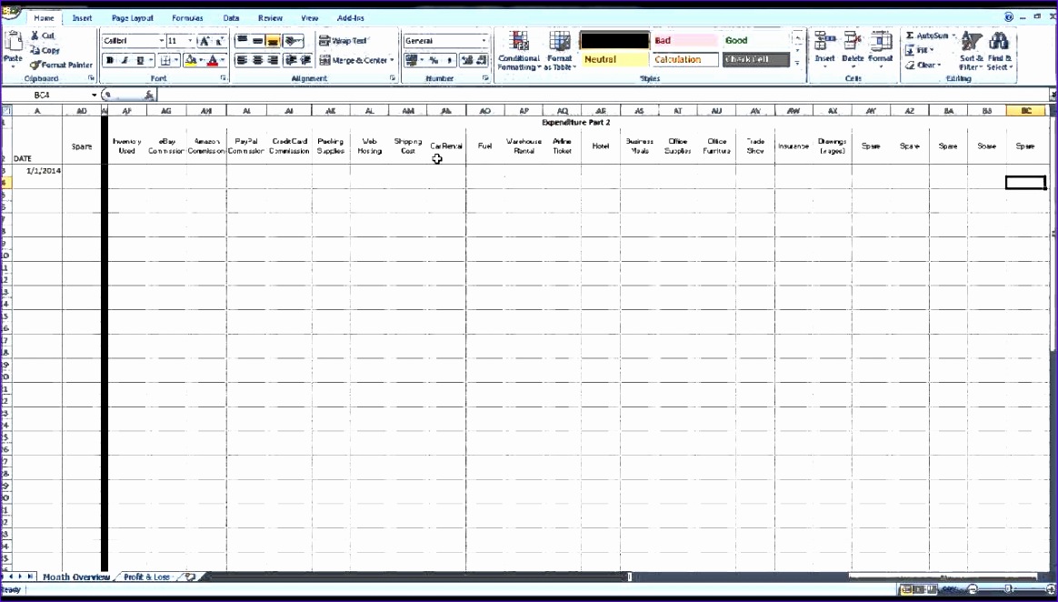 ebay spreadsheet template 1164662